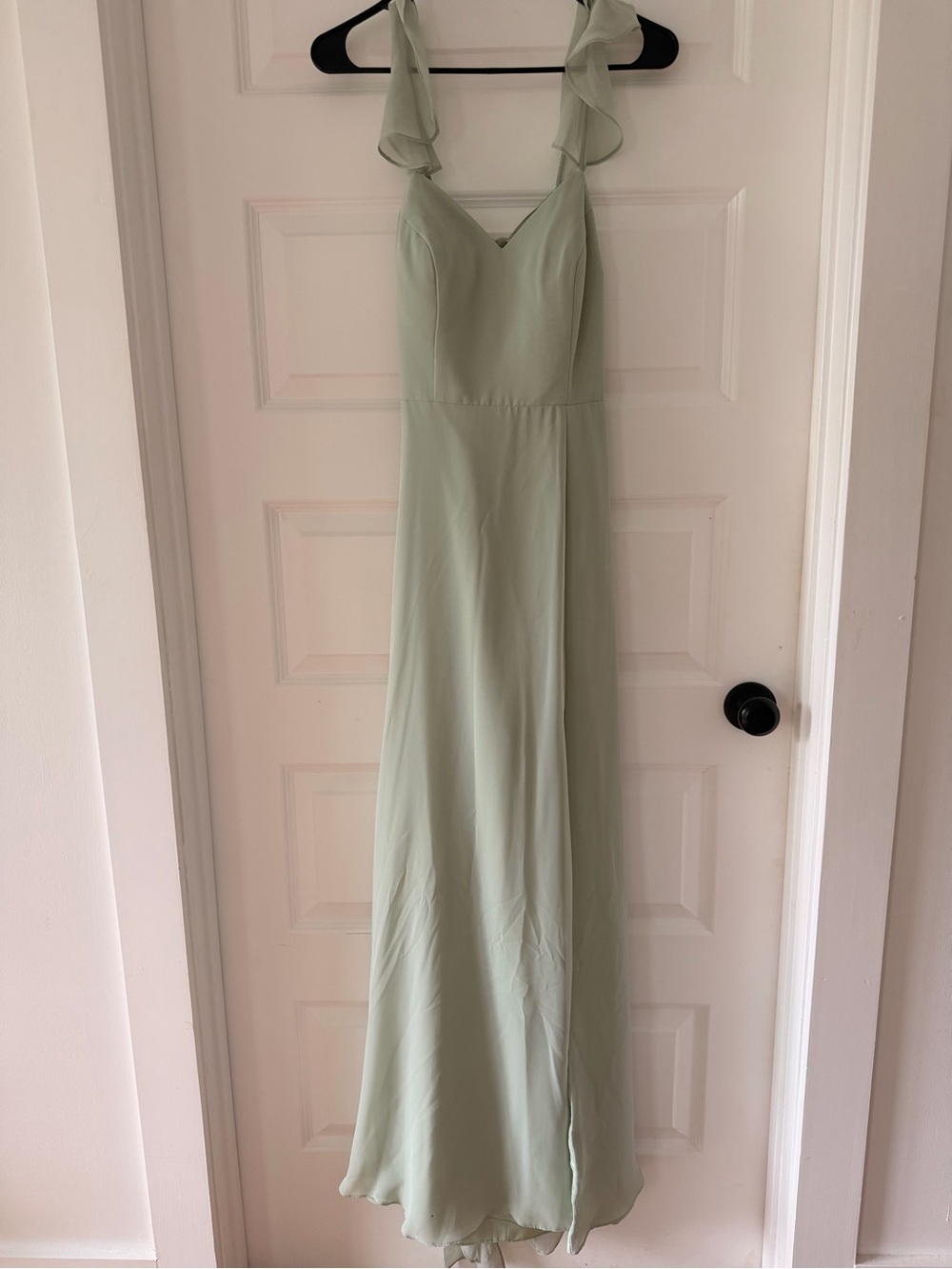 Azazie Ruffle-Strap Maxi Dress